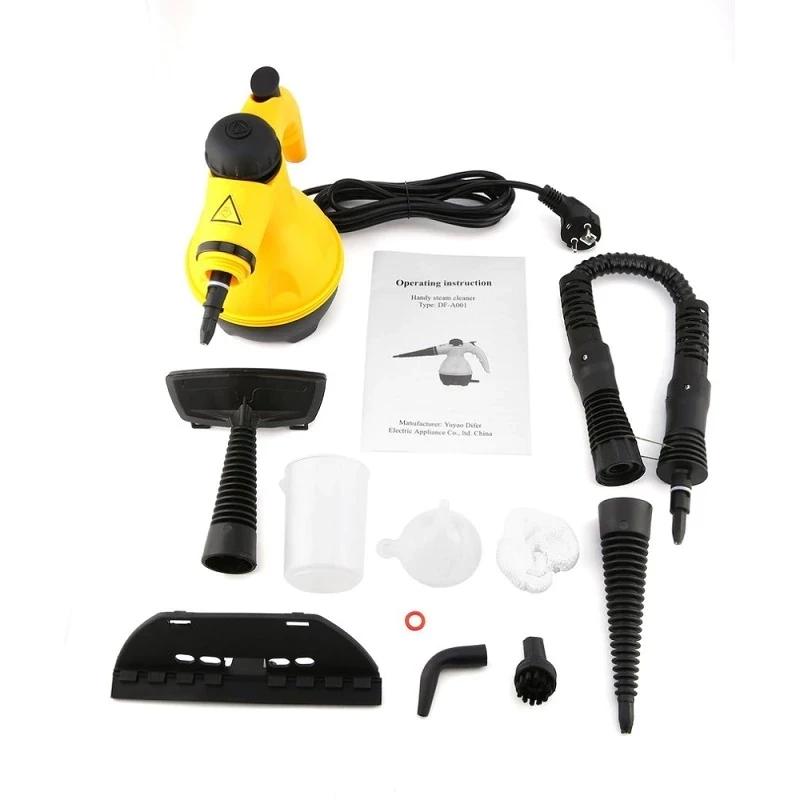 Відпарювач із функцією пароочисника Steam Cleaner DF-A001 (TM-115)/Рожевий відпарювач
