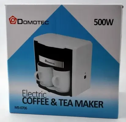 Кофеварка DOMOTEC MS0706 Белая
