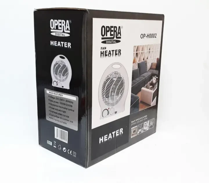 Електричний тепловентилятор Opera OP-H0002 Digital Heater тепловентилятор підлоговий настільний 2кВт