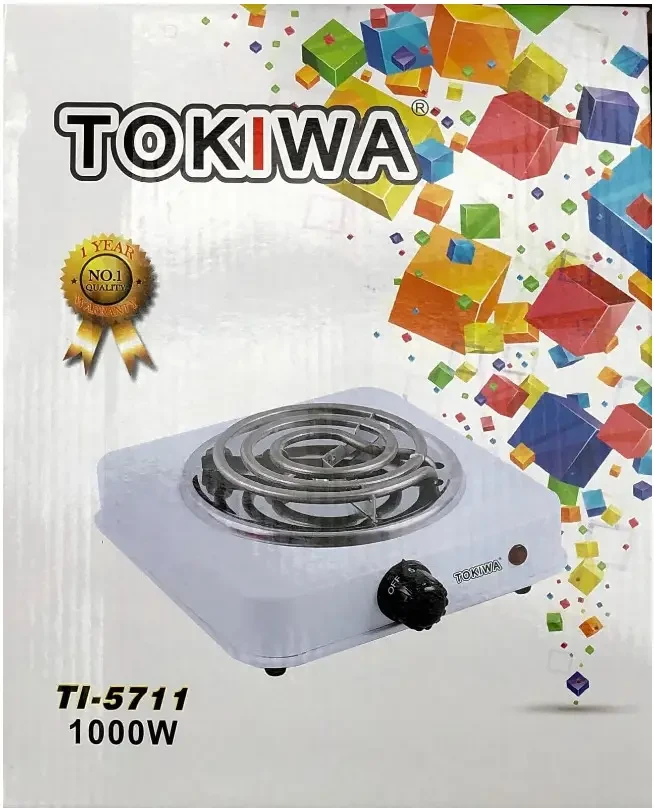 Плита електрична одноконфоркова спіральна Hot Plate Tokiwa Tl5711 (1000W 220V/50Hz)