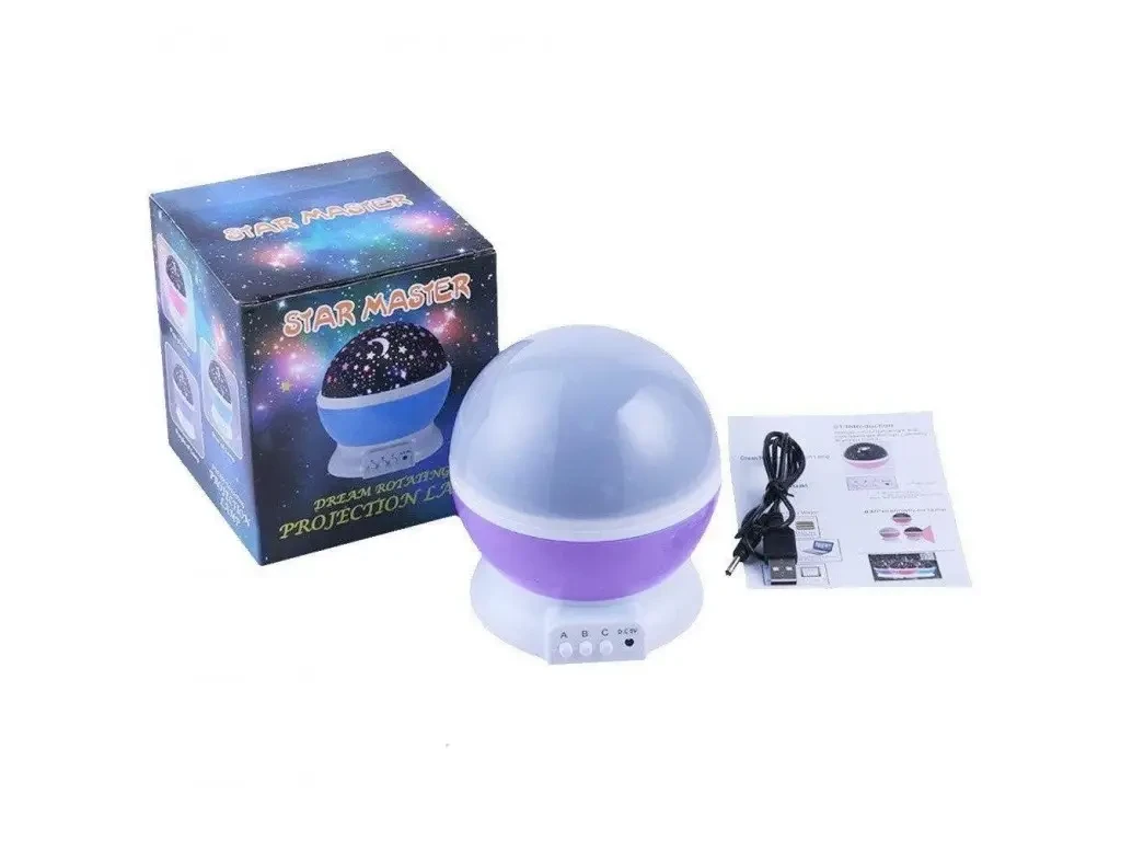 Ночник-проектор звездное небо Star Master Dream QDP01 Фиолетовый, синий, розовый