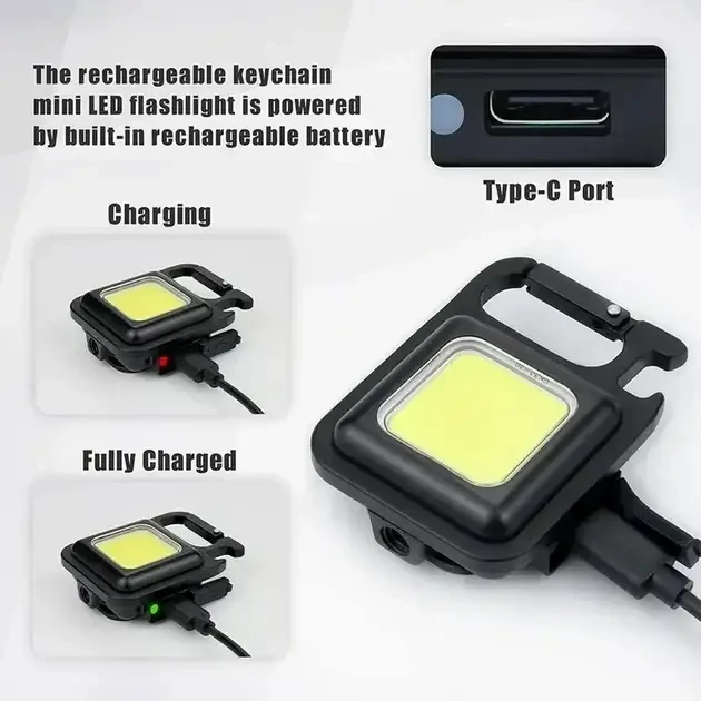 Многофункциональный мощный аккумуляторный фонарик 500mAh переносной Прожектор SH-J031-5WS