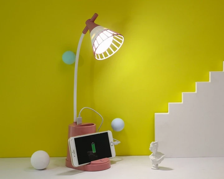 Лампа DESKTOP LAMP EL-2176 с функцией Powebank 1200mAh, и держателем телефона