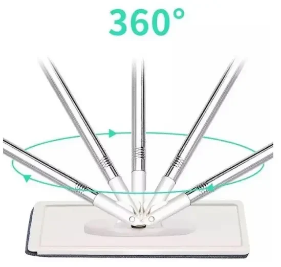 Швабра-лентяйка 5л Hand Free Cleaning Mop 2 в 1 с автоматическим отжимом для уборки Бежевый