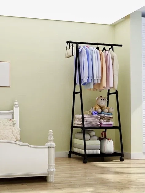 Передвижная напольная вешалка для одежды THE NEW COAT RACK Черный