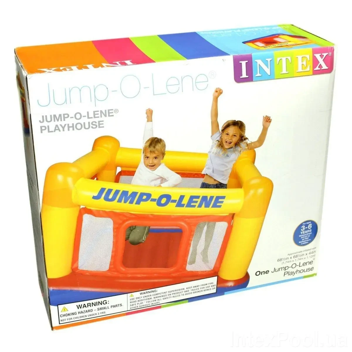 Надувной игровой центр-батут Замок Playhouse Jump-O-Lene Intex 48260
