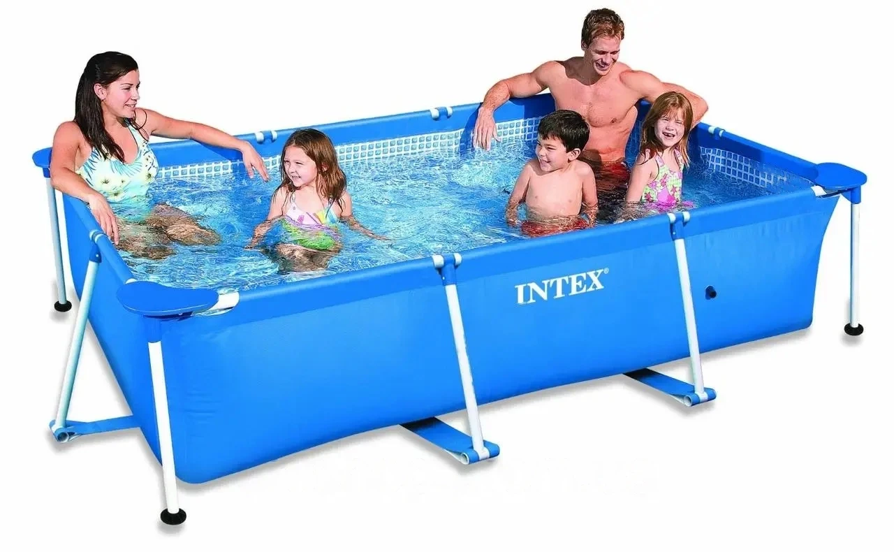 Сборный каркасный прямоугольный бассейн Intex 28270 (Интекс 58983) 220см-150см-60см
