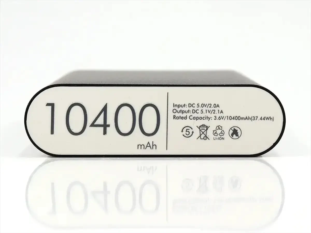 Универсальная мобильная зарядка Power Bank JS-30 Boro 10400 mAh серебристый