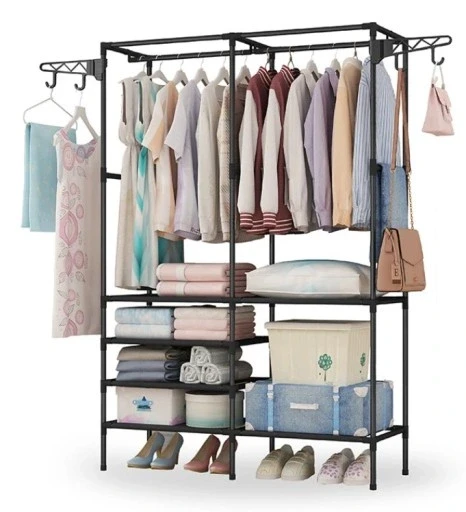 Вешалка для одежды 86/43/173 Simple Coat Rack Double Row / Вешалка с полками