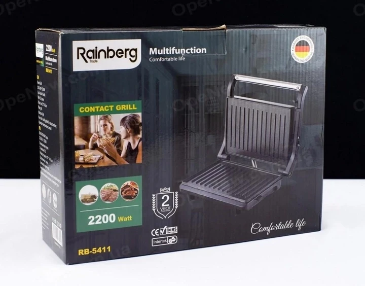 Гриль прижимной Rainberg RB-5411 контактный