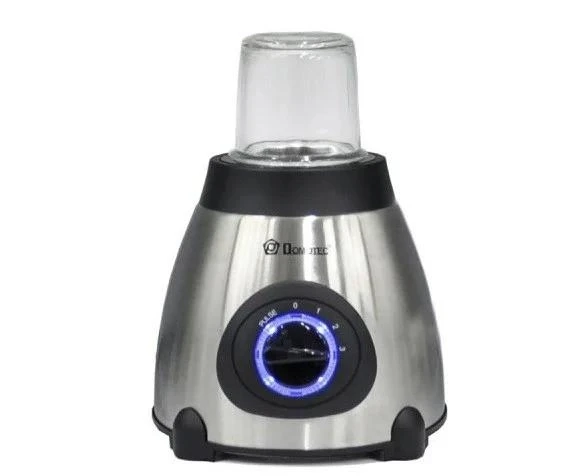 Блендер стационарный DOMOTEC MS-6610 с кофемолкой 1000Вт LED (Серый), кухонный электрический блендер