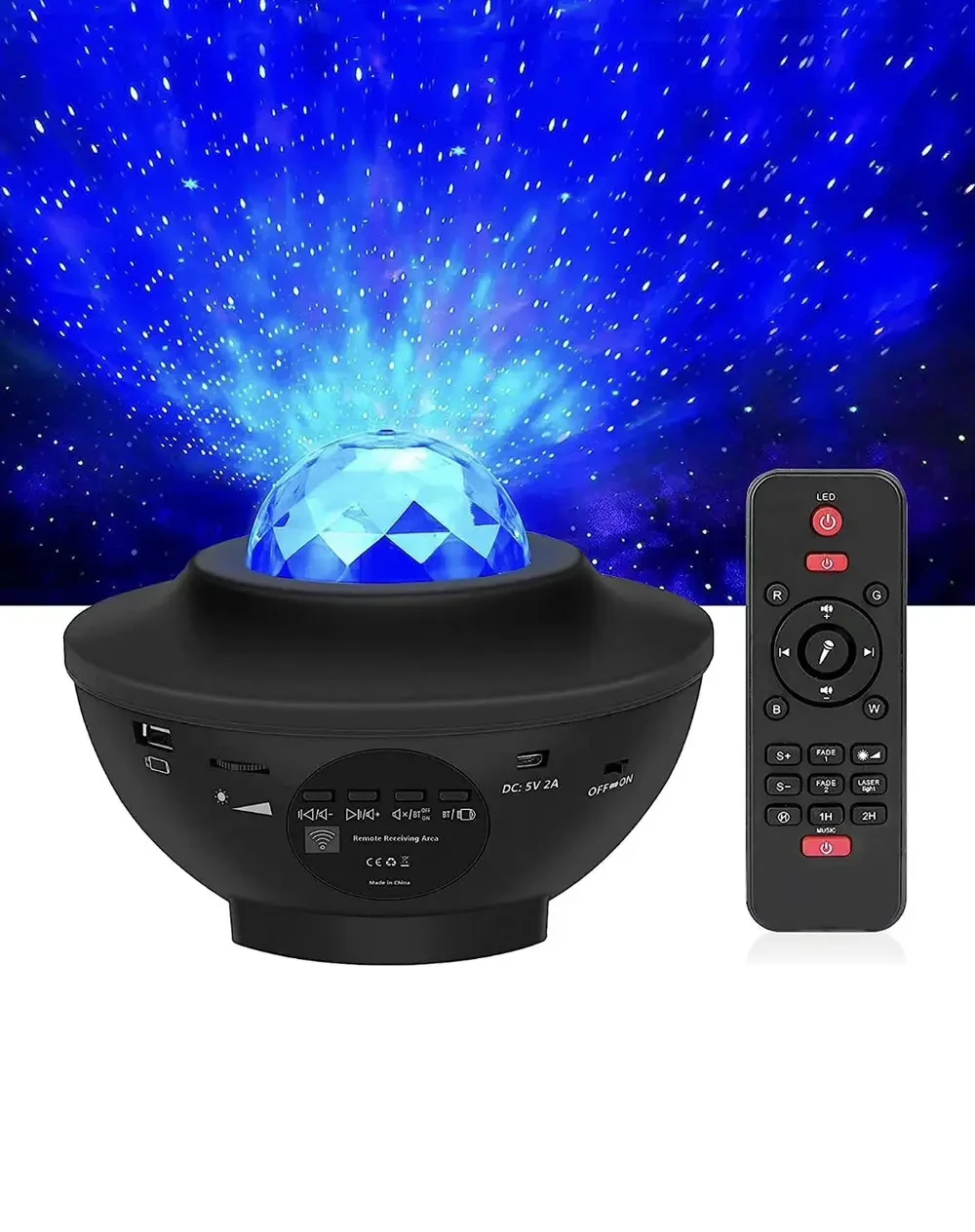 Лампа ночник на поставке Звёздное небо-сфера k790