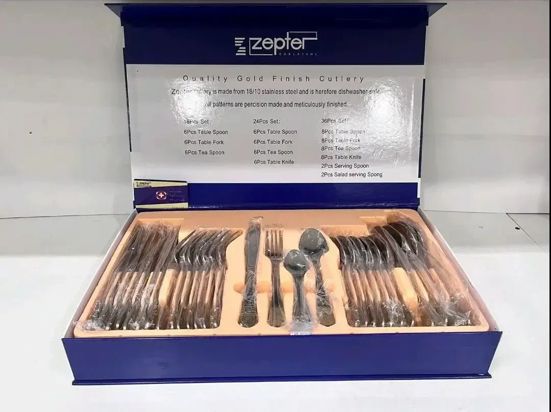 Набор посуды на 6 персон 24 штуки из нержавеющей стали Zepter ZP1001