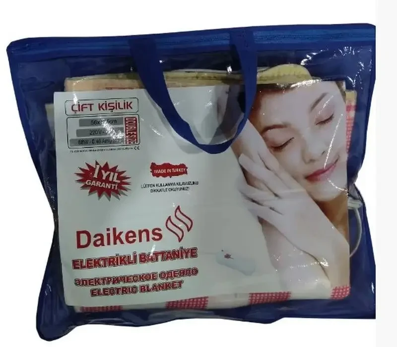 Электропростынь Турецкая daikens Электроодеяло простынь 140 x 65 см Электрическая простынь 2 режима