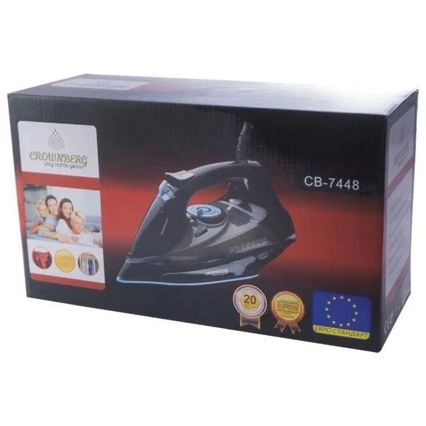 Утюг Crownberg Cb-7448 2200Вт паровой утюг для одежды, хорошие утюги, паровой утюг-очиститель