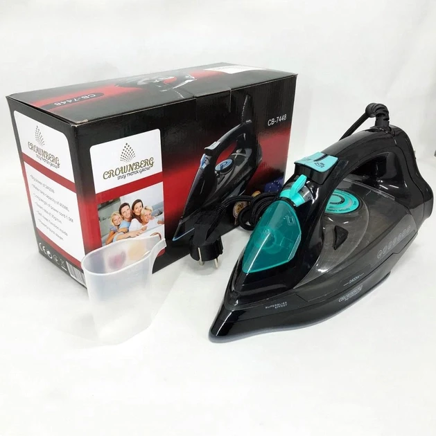 Утюг Crownberg Cb-7448 2200Вт паровой утюг для одежды, хорошие утюги, паровой утюг-очиститель
