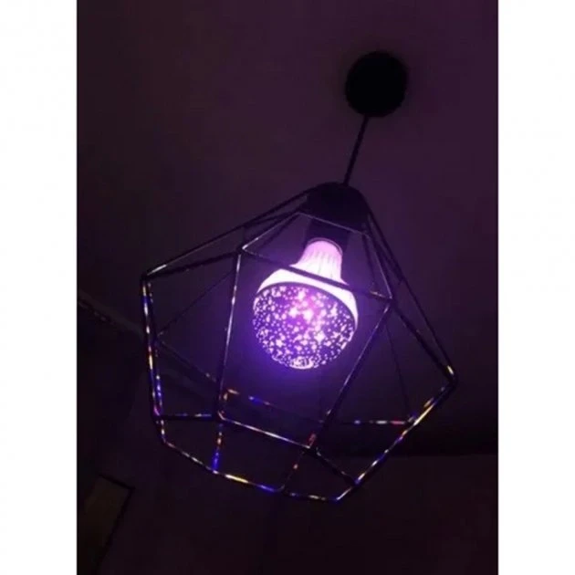 Лампа проектор звёздного неба в патрон Master Bulb601-HX 6Вт, ночник, 3 цвета свечения, 220В