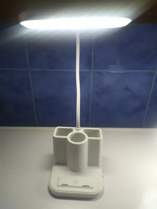 Светодиодная настольная лампа Led table lamp qp-2209-B с USB юсб теплый и холодный белый свет