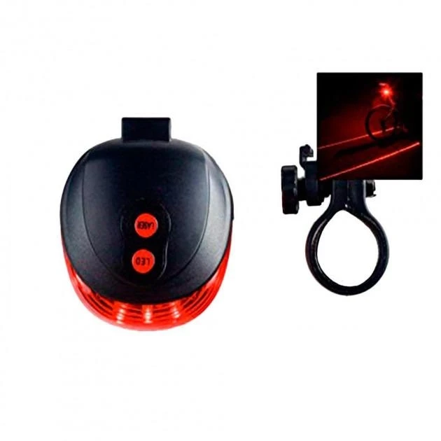 Фонарик велосипедный с крепежем BL-118 BIKE LIGHT+LASER