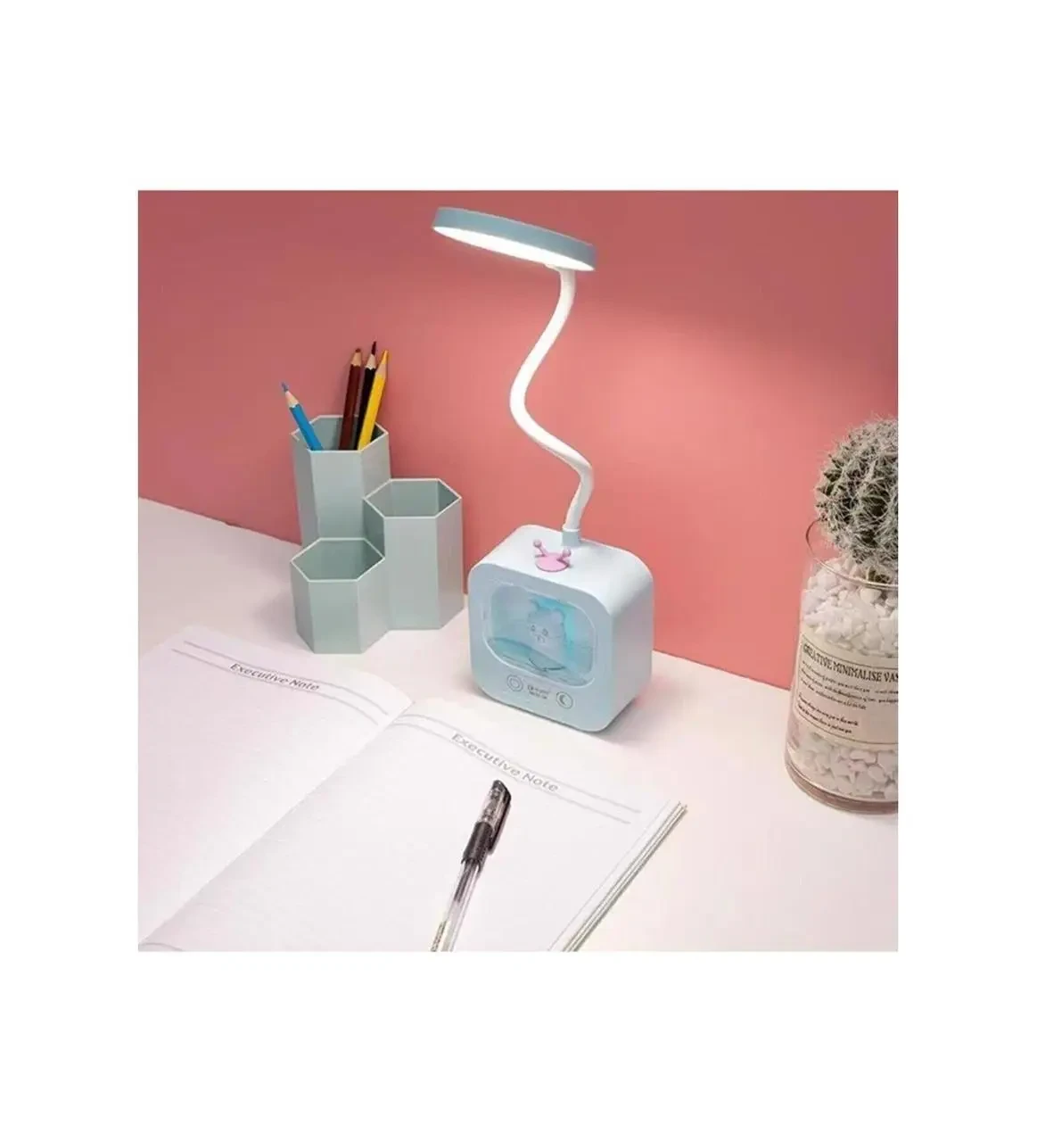 Светодиодная настольная лампа с движущейся головкой и RGB - подсветкой Плюшевого Мишки DIGAD 1943