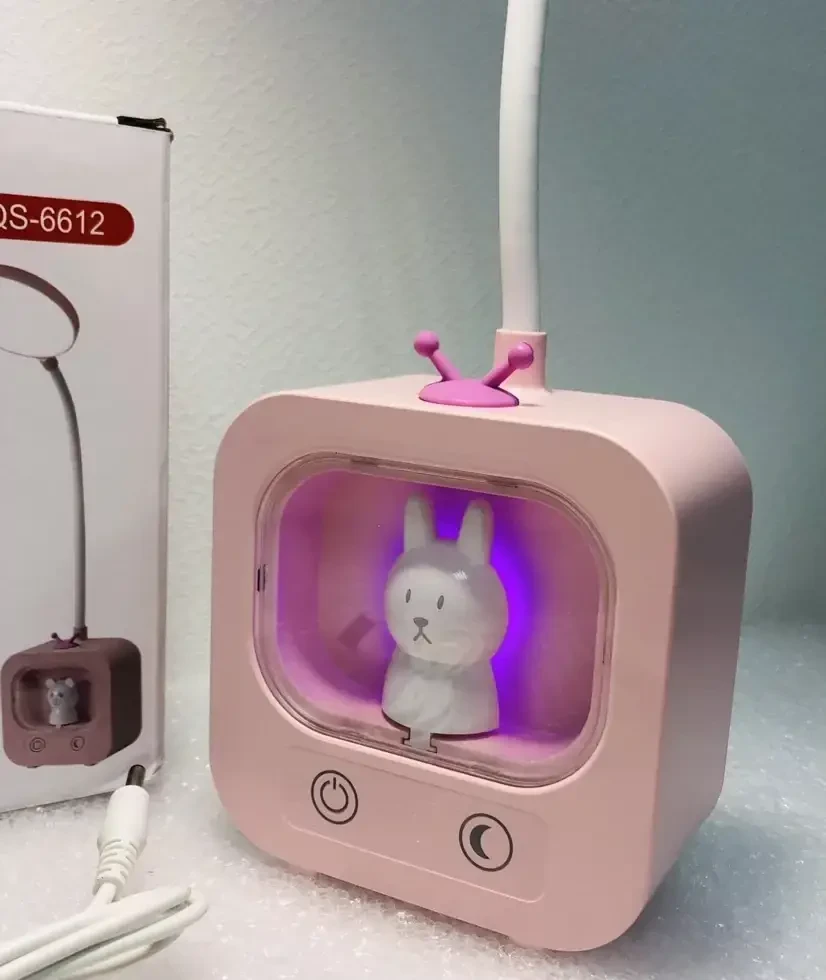 Светодиодная настольная лампа с движущейся головкой и RGB - подсветкой Плюшевого Мишки DIGAD 1943