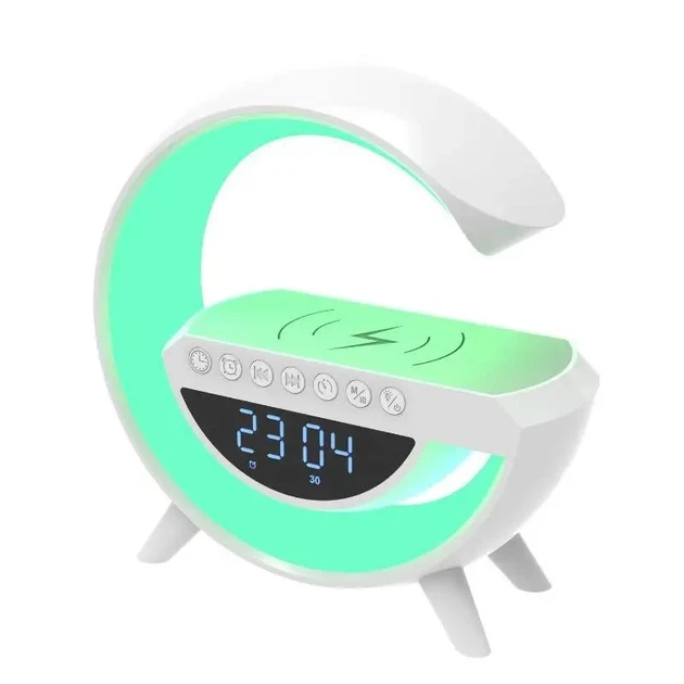Настільна смарт-лампа, нічник BT-3401 RGB Rainbow Light-Wireless Happy Light з Bluetooth колонкою + бездрот
