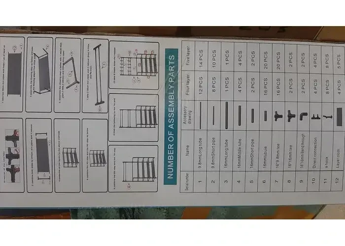 Універсальний вішак для одягу New simple floor clothes rack size 60X29.5X151 см Білий