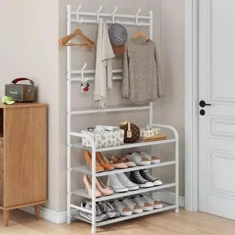 Універсальний вішак для одягу New simple floor clothes rack size 60X29.5X151 см Білий