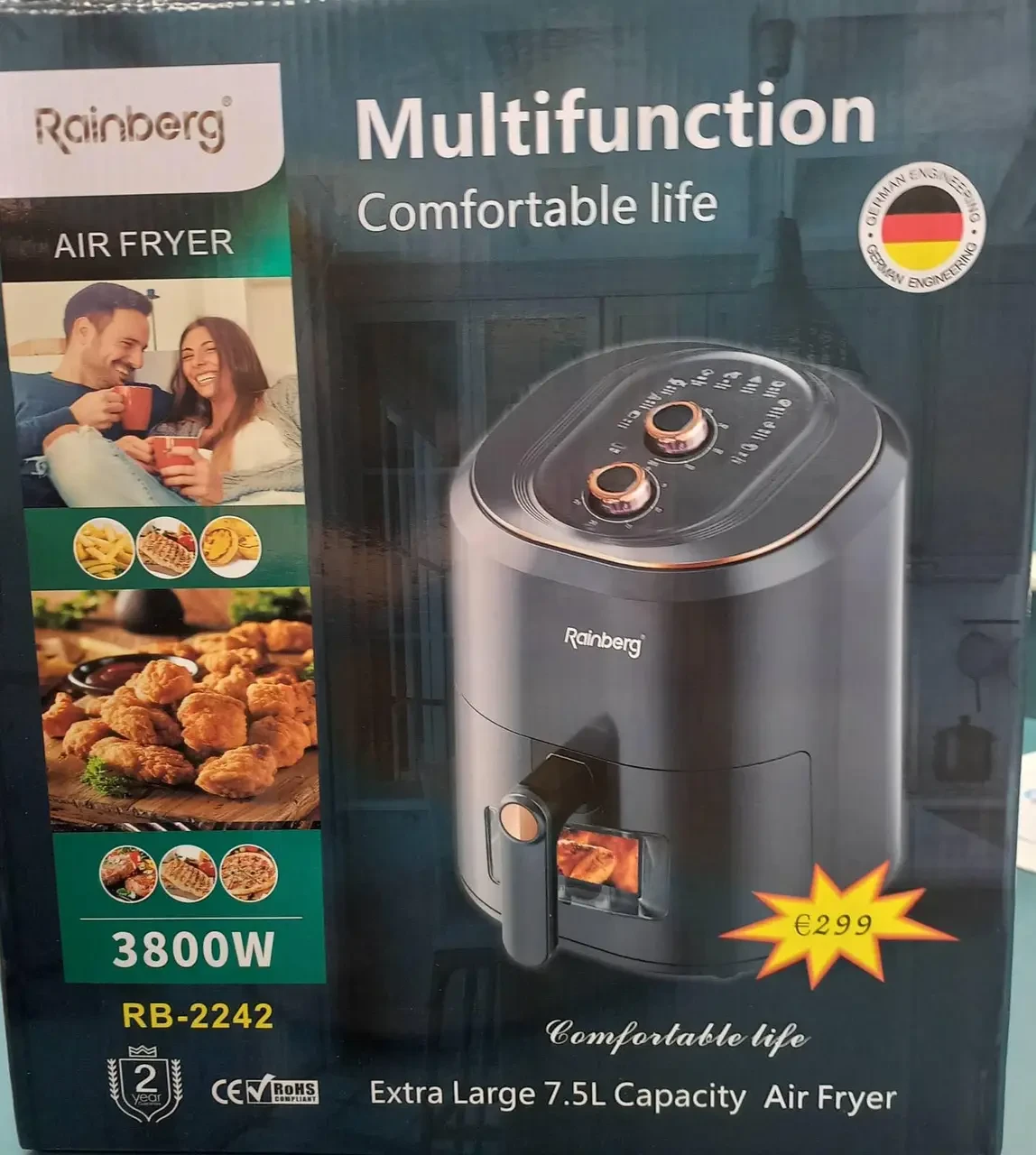 Фритюрница Rainberg RB-2242 6л 3800W