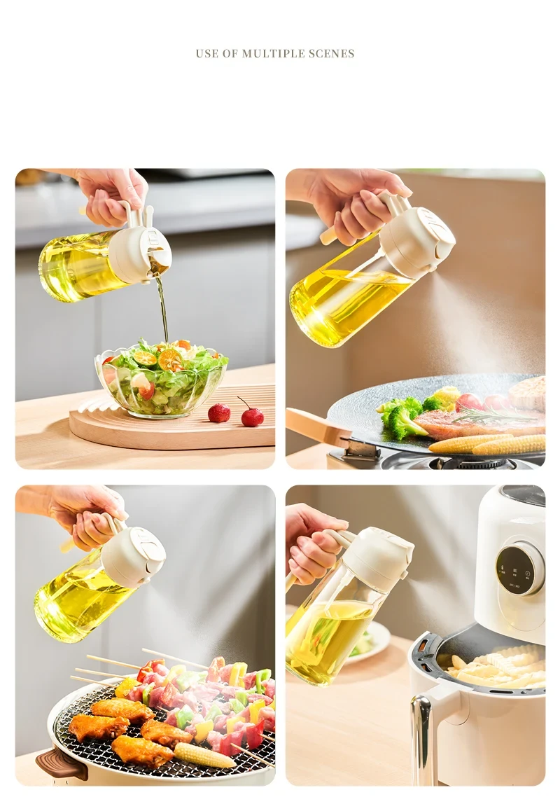 Бутылка с распылителем для масла 470мл, OIL BOTTLE / Дозатор для растительного масла и уксуса