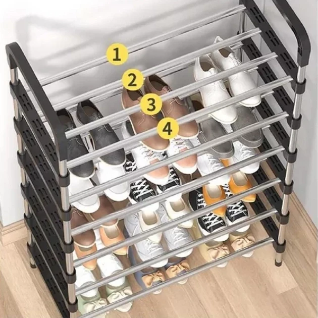 Полка для обуви 6 секций New shoe rack 56 х 28 х 113 см