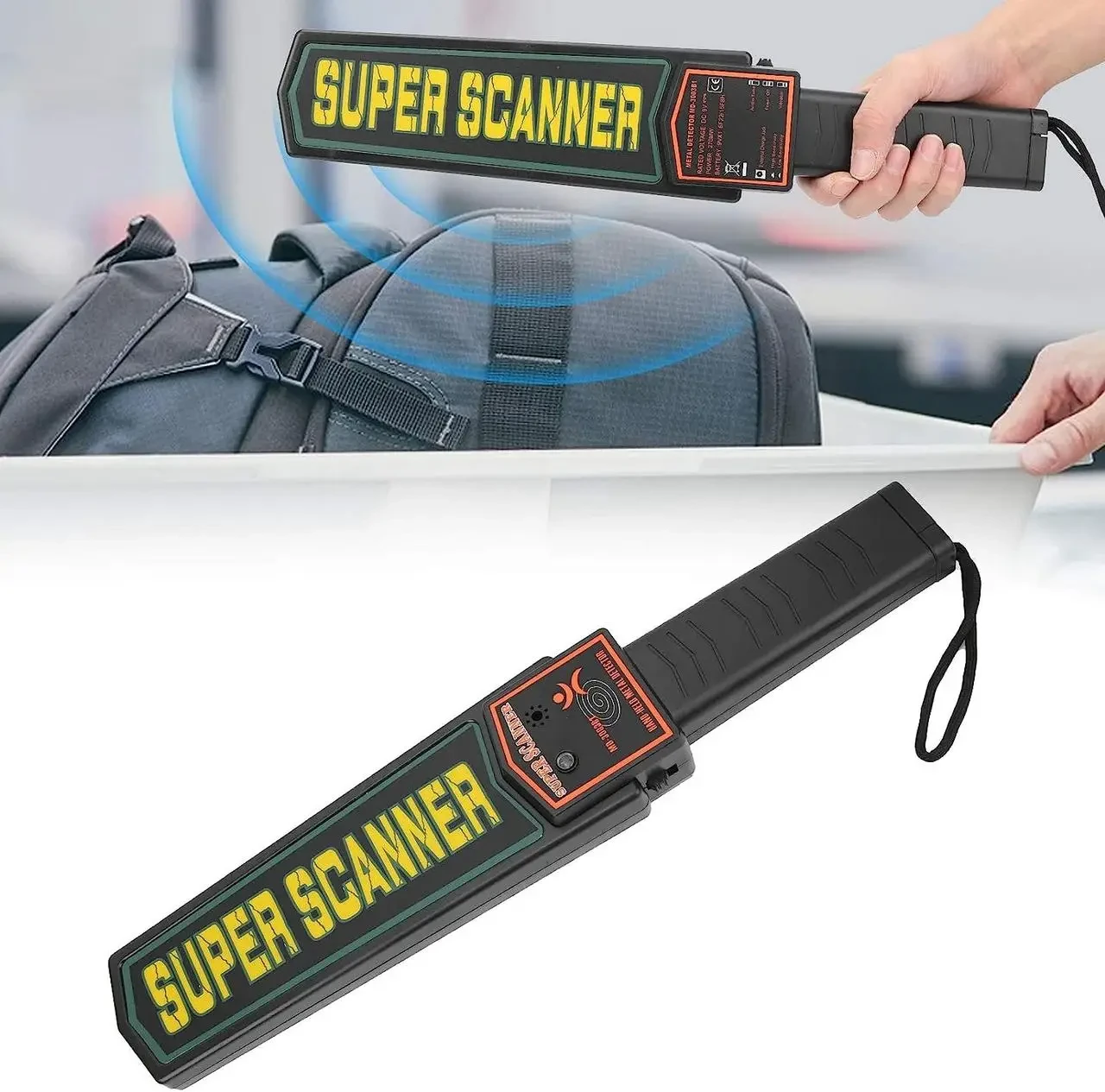 Металлоискатель Super Scanner MD3003B1 | Ручной металлодетектор | Досмотровый металлоискатель