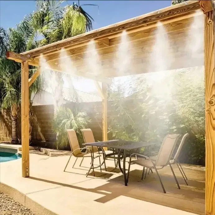 Садовий туманоутворювач для альтанок Patio Mistcooling система розпилювач з 10-метровою системою трубок