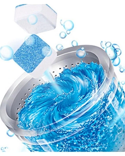 Антибактеріальний засіб очищення пральних машин Washing mashine cleaner No2 у шипучих таблетках