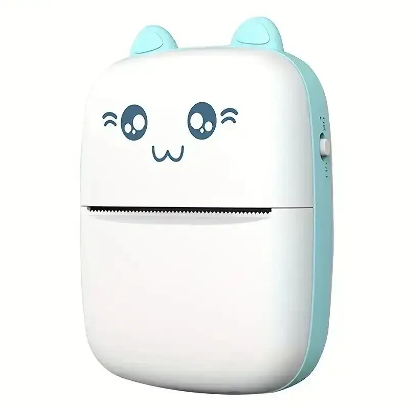 Портативный СИНИЙ детский мини принтер (Mini Printer), термопринтер , карманный детский принтер