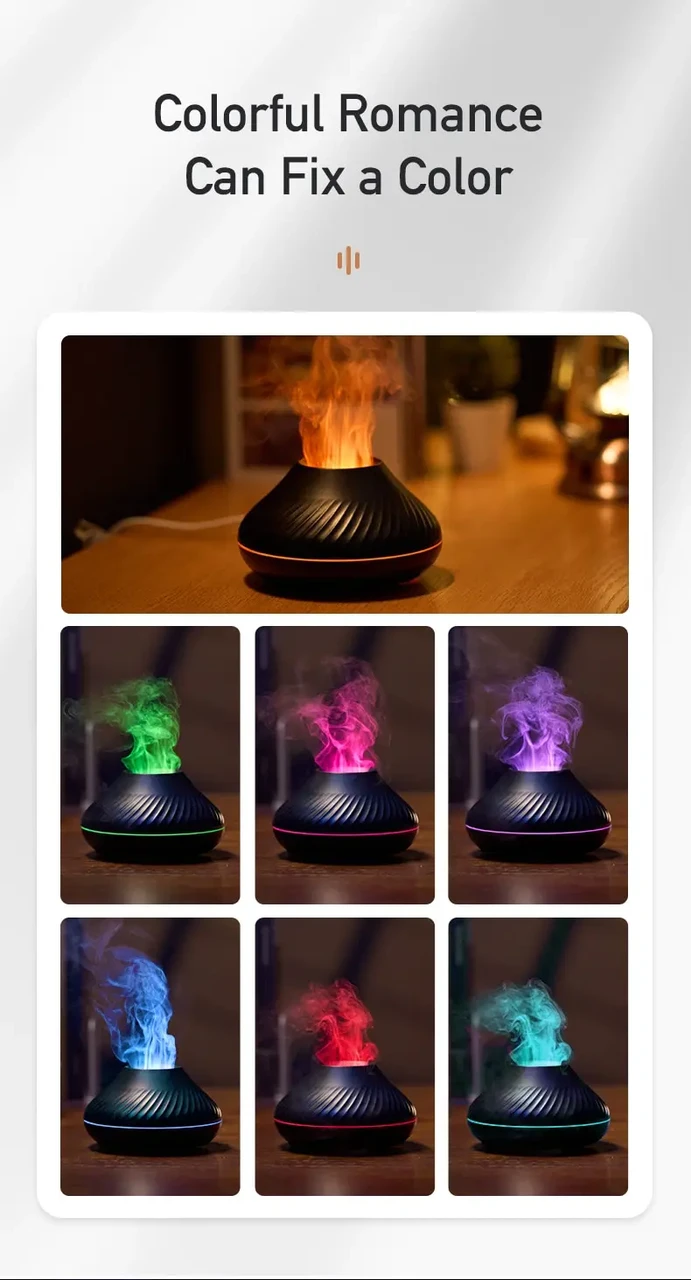 Увлажнитель воздуха Вулкан мини Valcano humidifier BLACK