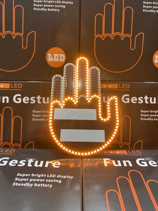 Светодиодная рука LED лампа с жестами для авто Hand Light c пультом управления