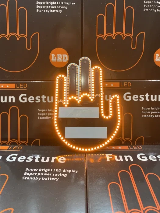 Светодиодная рука LED лампа с жестами для авто Hand Light c пультом управления
