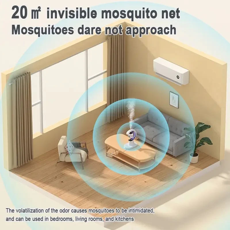 Зволожувач повітря з ловицею від комарів 3в1 Humidifier Mosquito Trap москітна лампа з підсвіткою ONL