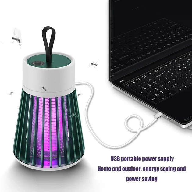 Лампа відлякувача комах від USB Electric Shock Mosquito Lamp з електричним струмом