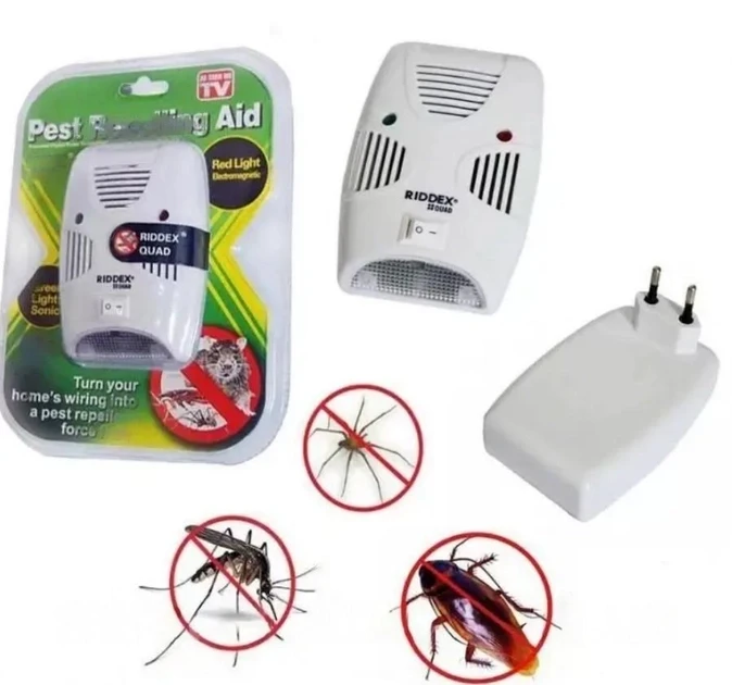 Ультразвуковой, электромагнитный отпугиватель грызунов и насекомых Pest Repelling Aid