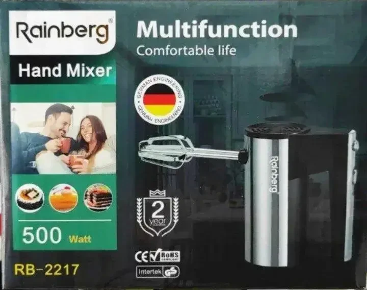 Миксер ручной Rainberg RB-2217 5 скоростей 500W