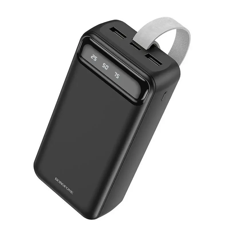 Повербанк BOROFONE J14B-30000 мА·год Power Bank з цифровим дисплеєм, ліхтариком, 2xUSB/type-c/micro usb NXS