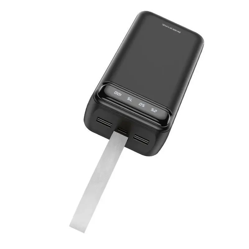 Повербанк BOROFONE J14B-30000 мА·год Power Bank з цифровим дисплеєм, ліхтариком, 2xUSB/type-c/micro usb NXS