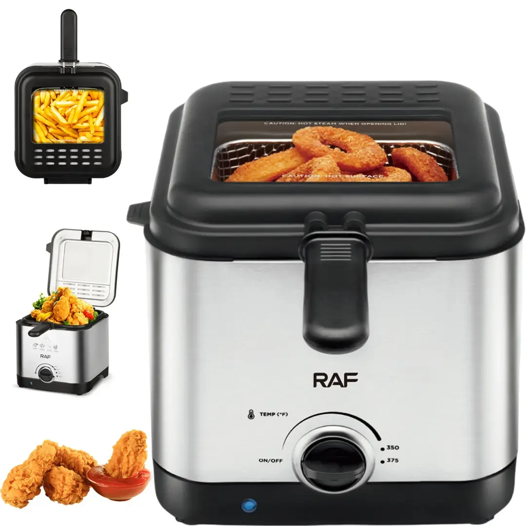 Електрична фритюрниця на 2.5 л для смаження без олії 1000 Вт Deep Fryer RAF R.5300 Повітряна фритюрниця