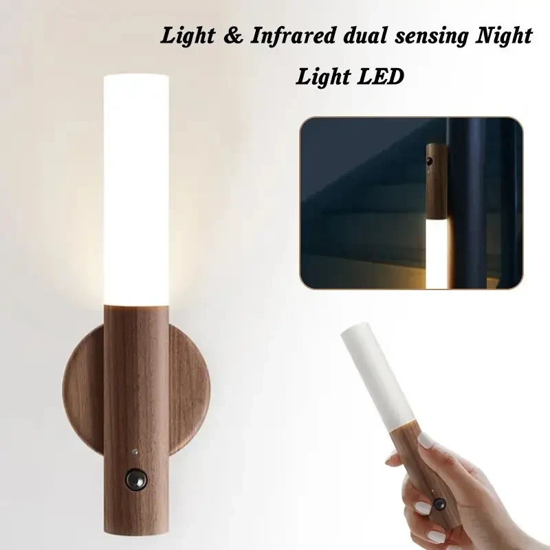 Лампа, светильник LED с датчиком движения и встроенным аккумулятором на 500Mah Induction lamp