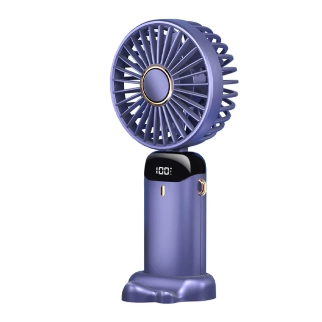 Аккумуляторный вентилятор ручной портативный дорожный с зарядкой от USB FAN1012