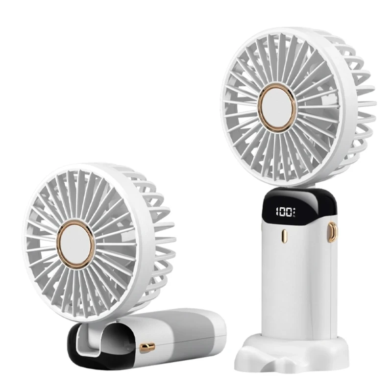 Аккумуляторный вентилятор ручной портативный дорожный с зарядкой от USB FAN1012