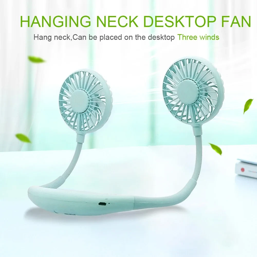 Вентилятор на шею портативный с аккумулятором Neck Fan Sport Fan31