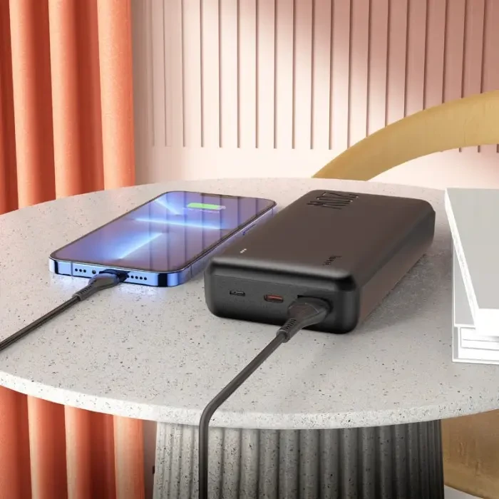 Внешний аккумулятор Power bank HOCO J87A Tacker PD20W+QC3.0 20000mAh батарея зарядка Чёрный